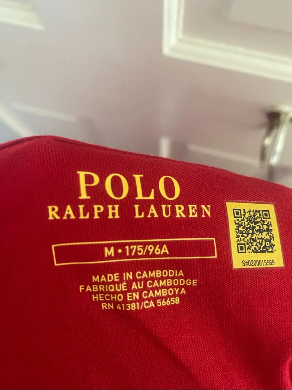 Ralph Lauren Men’s Red Long-Sleeve Crewneck Shirt